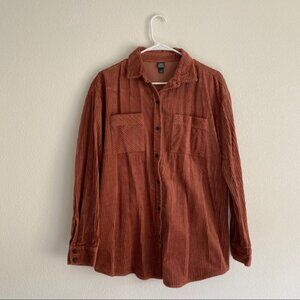 Wild Fable Oversized Rust Corduroy Shirt